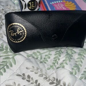 Ray-Ban Black Leather Sunglasses Case